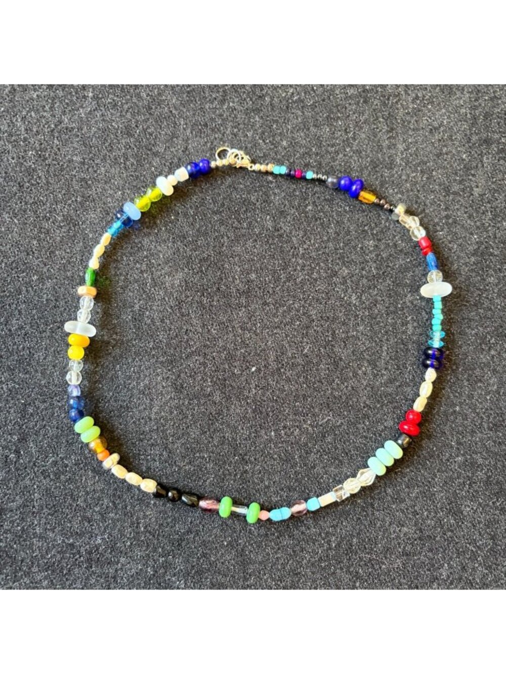 Handmade Multicolor  Mixed Bead Necklace
